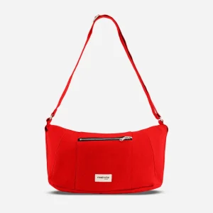 Mini Charlot le sac crossbody - Polycoton Recyclé Rouge Poppy