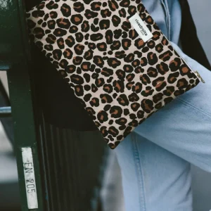 Barbette Medium la pochette - Coton recyclé Léopard Beige