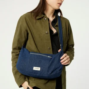 Mini Charlot le sac Crossbody - Denim Brut recyclé