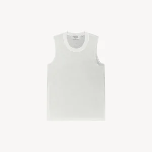 Débardeur blanc optique col rond