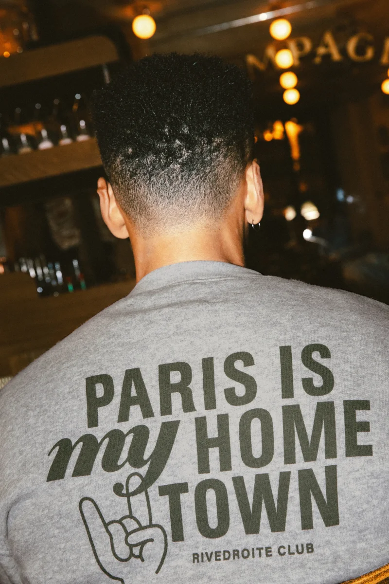Pigalle le t-shirt Paris is my hometown - Coton recyclé Gris Chiné – Image 6