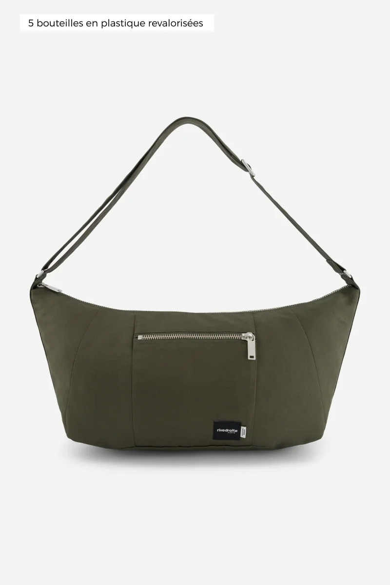 Charlot le sac Crossbody - Polyester recyclé Vert Kaki