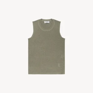 Débardeur sauge col rond