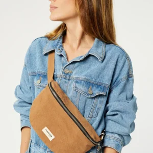 Custine le sac banane - Coton recyclé Camel