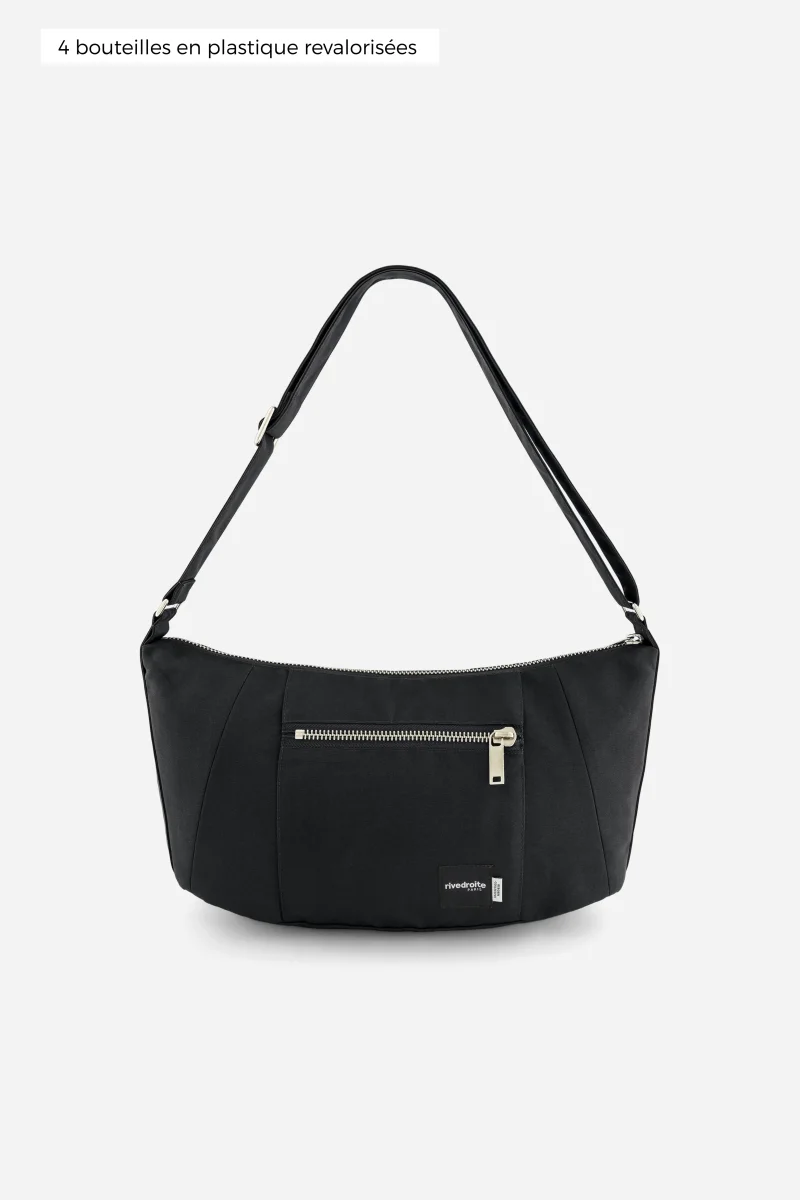 Mini Charlot le sac Crossbody - Polyester recyclé Noir