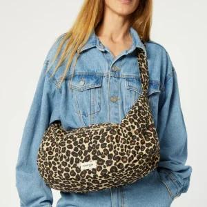 Charlot le sac Crossbody - Coton recyclé Léopard Beige