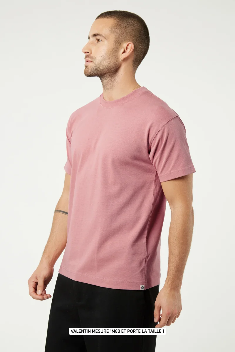 Pigalle le t-shirt - Coton recyclé Bois de Rose – Image 5