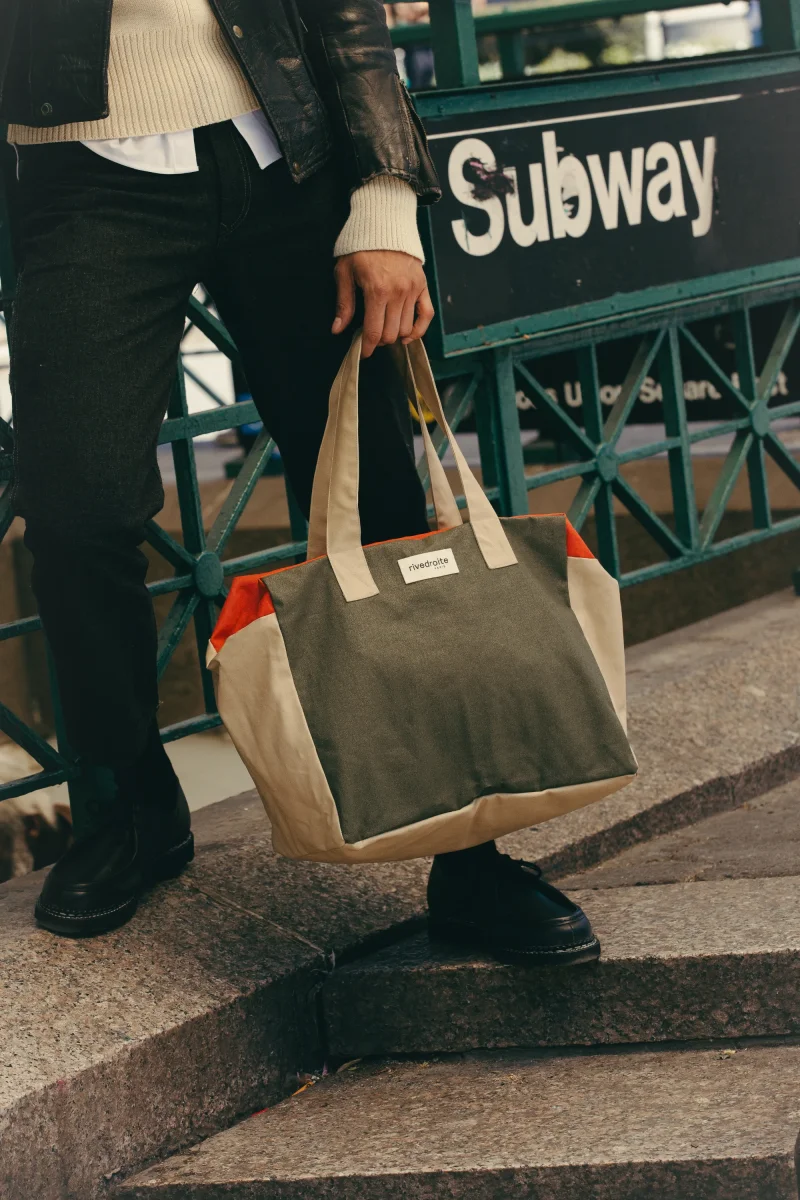 SECOND SOUFFLE │ Célestins le sac 24 heures - Coton recyclé ciré "Queens" – Image 4