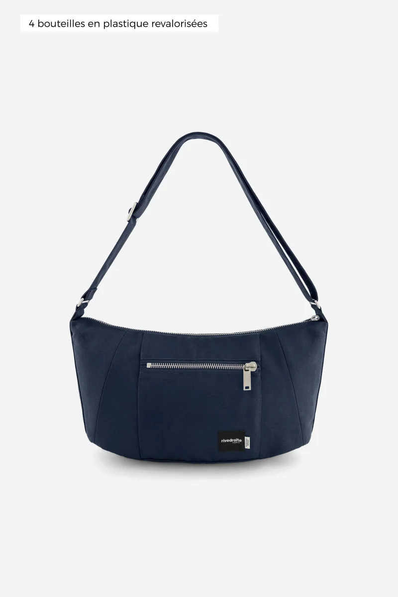 Mini Charlot le sac Crossbody - Polyester recyclé Bleu Marine – Image 3