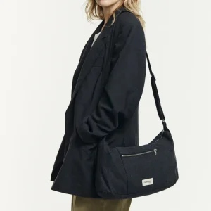 Mini Charlot le sac Crossbody - Coton Recyclé Noir