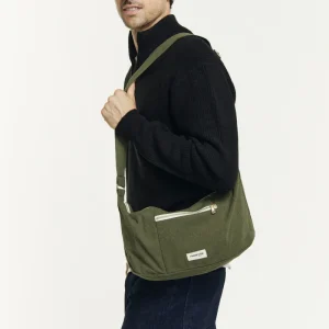 Mini Charlot le sac Crossbody - Coton Recyclé Kaki