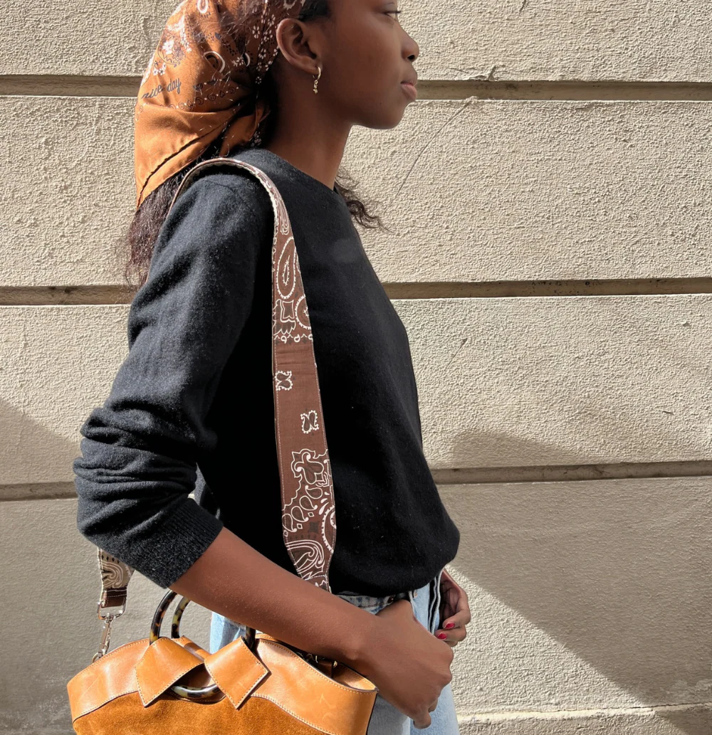 Grande Bandoulière - Marron / Beige – Image 4