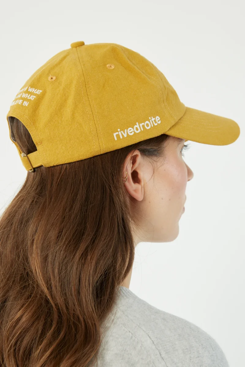 Colette la casquette - Coton recyclé Moutarde – Image 3