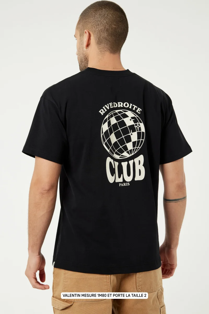 Pigalle le t-shirt Rivedroite Club - Coton recyclé Noir – Image 5