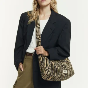 Mini Charlot le sac Crossbody - Coton Recyclé Zèbre