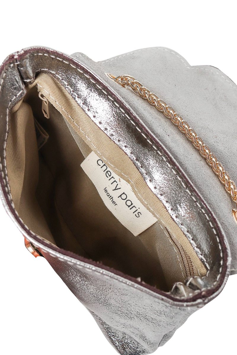 Sac Pochette MINI PIA METAL - Argent – Image 5