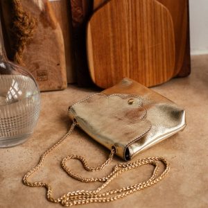 Sac Pochette MINI PIA METAL - Doré