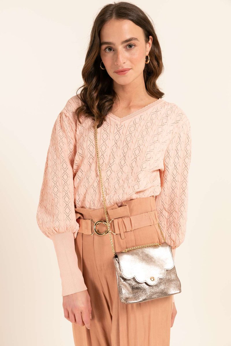 Sac Pochette MINI PIA METAL - Etain – Image 2