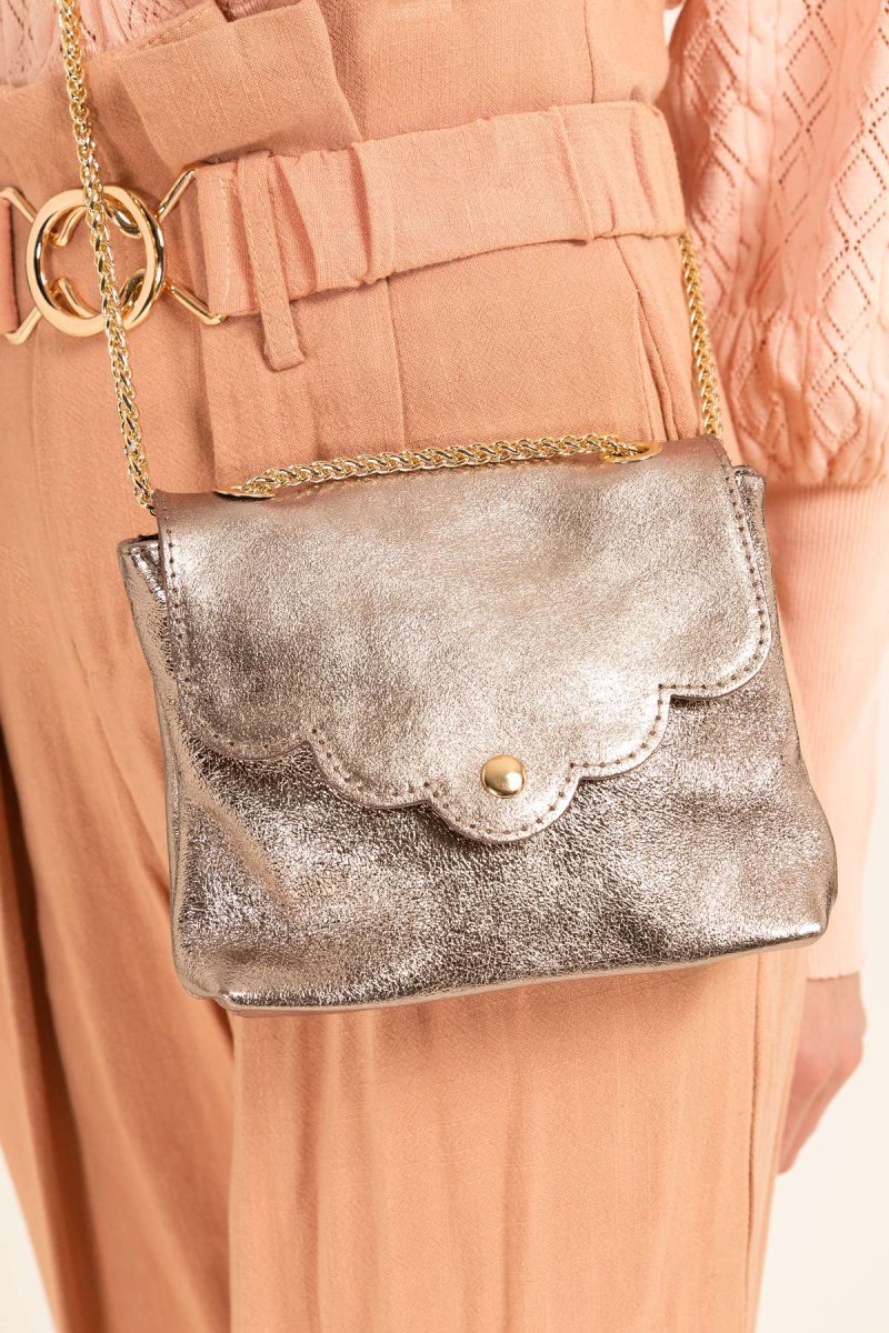 Sac Pochette MINI PIA METAL - Etain – Image 4