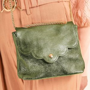 Sac Pochette MINI PIA METAL - Kaki Métal