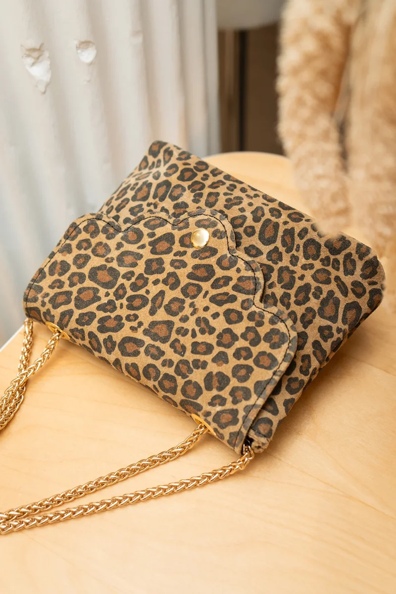 Sac MINI PIA LEOPARD - Léopard taupe