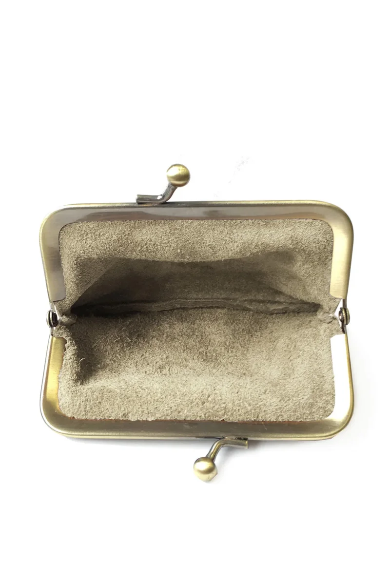 Porte-monnaie sac DALLA MÉTAL - Doré – Image 4