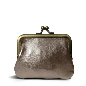 Porte-monnaie sac DALLA MÉTAL - Etain