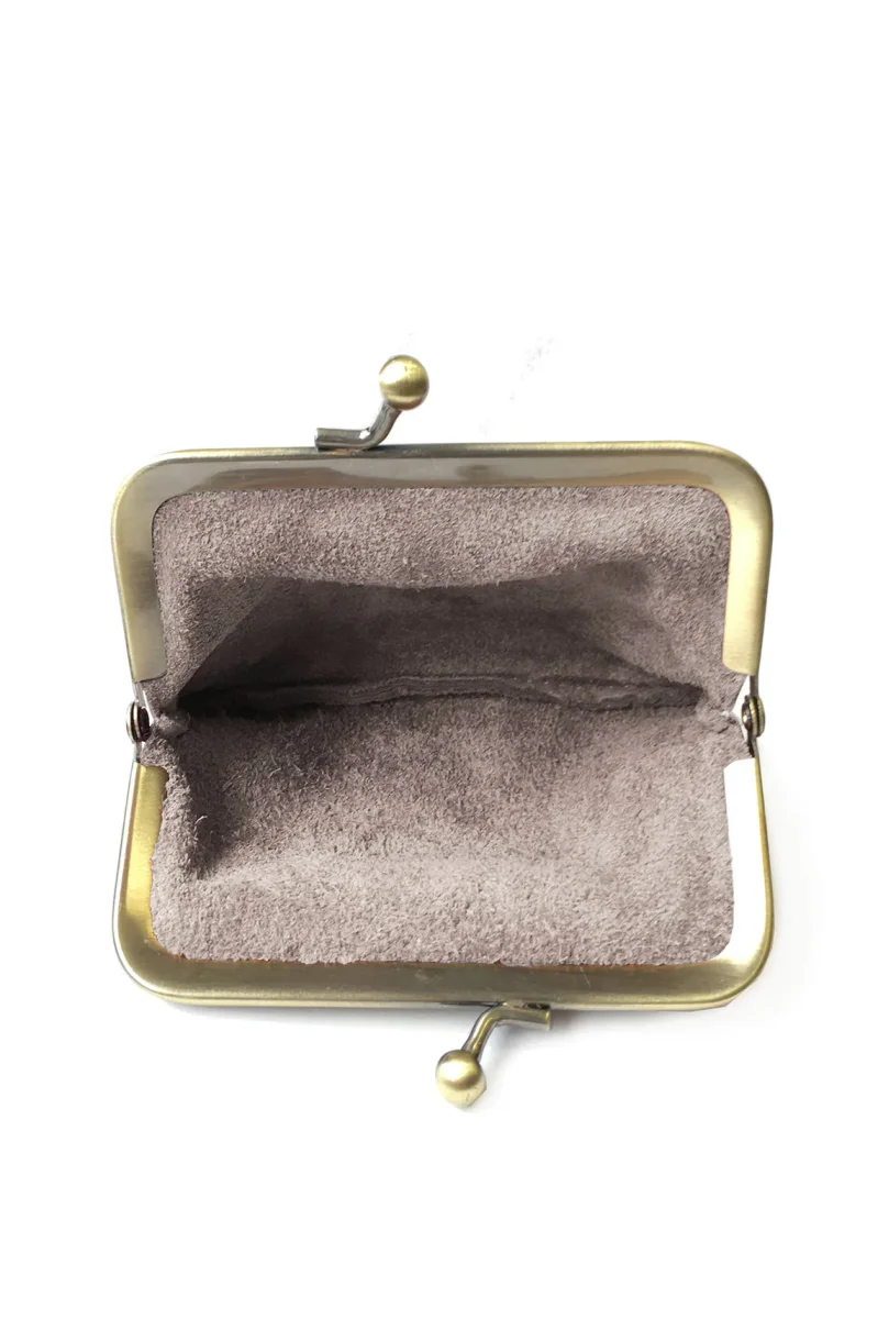 Porte-monnaie sac DALLA MÉTAL - Etain – Image 4