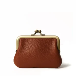 Porte-monnaie sac DALLA GRAINÉ - Cognac