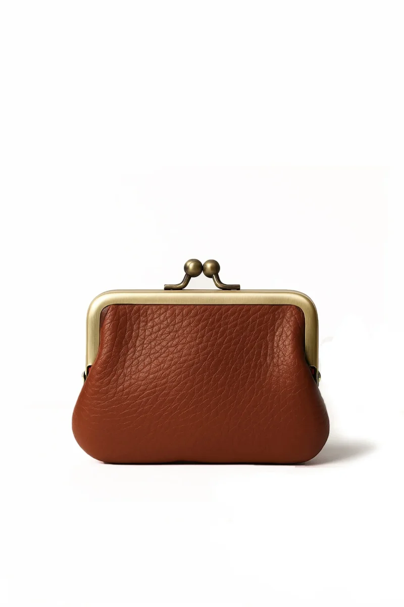 Porte-monnaie sac DALLA GRAINÉ - Cognac – Image 2