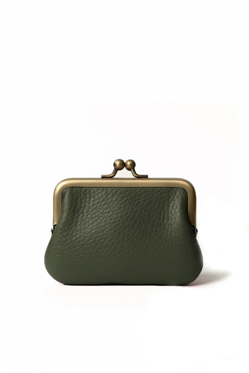 Porte-monnaie sac DALLA GRAINÉ - Kaki – Image 2