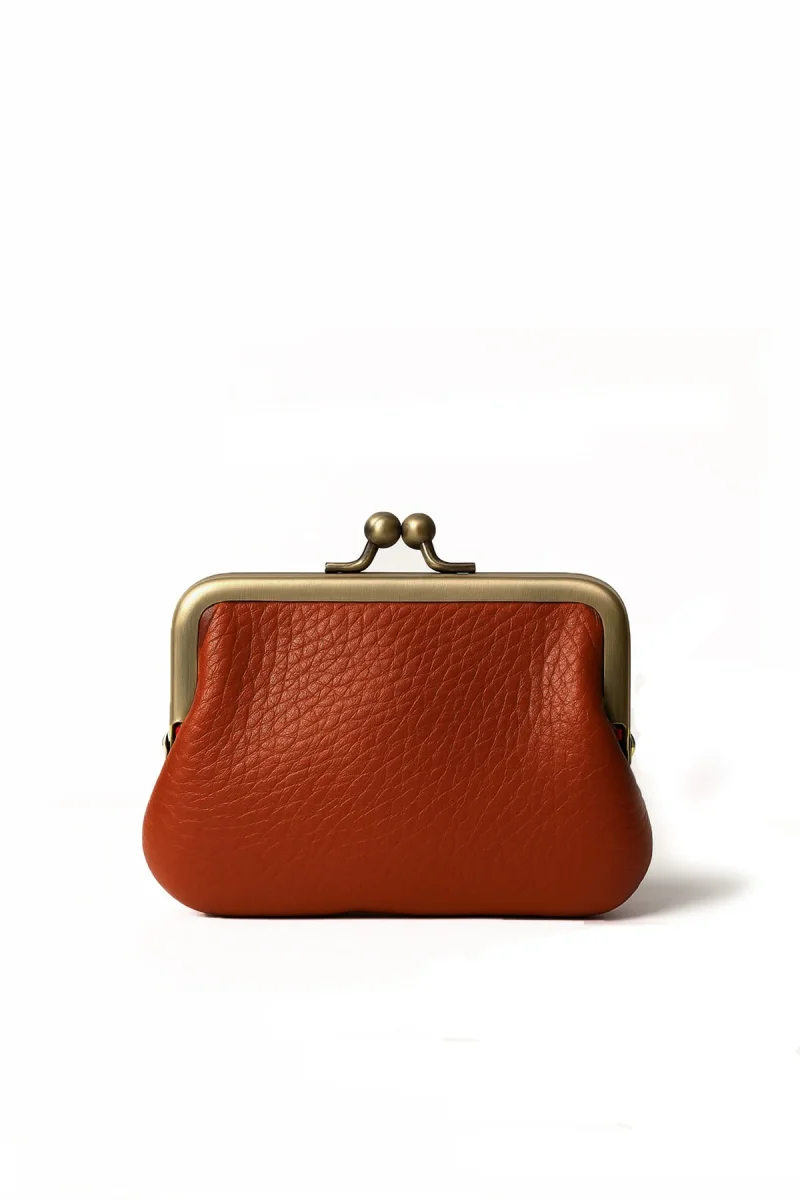 Porte-monnaie sac DALLA GRAINÉ - Rouille