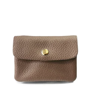 Sac Porte-monnaie LUCE GRAINÉ - Taupe foncé