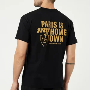 Pigalle le t-shirt Paris is my hometown - Coton recyclé Noir