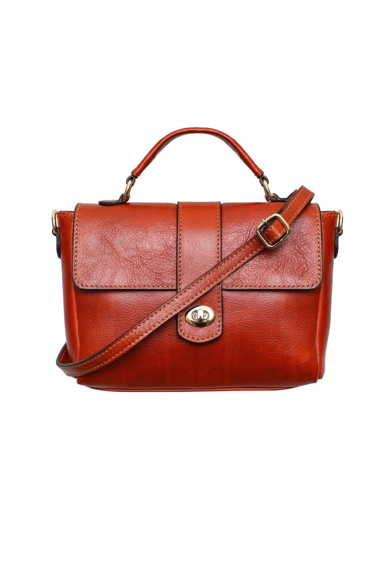 Sac à main cartable CECILIA - Camel – Image 5