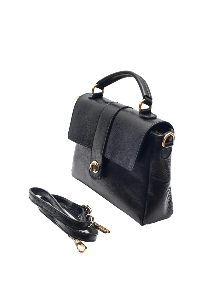 Sac à main cartable CECILIA - Noir – Image 7