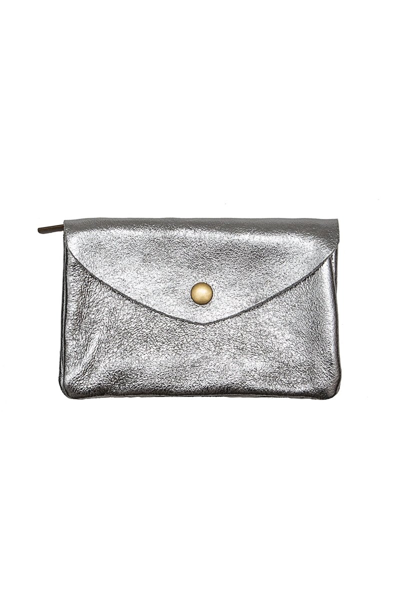 Sac pochette porte-monnaie KEREN METAL - Argent – Image 2