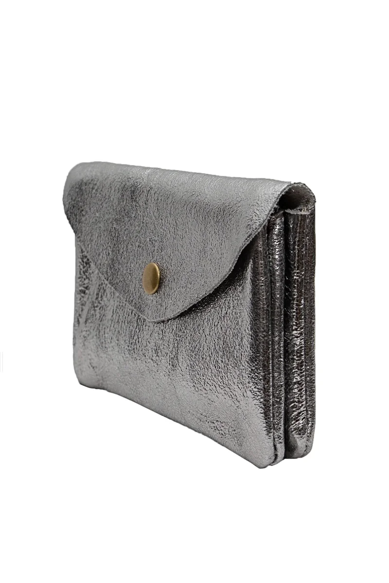 Sac pochette porte-monnaie KEREN METAL - Argent – Image 3