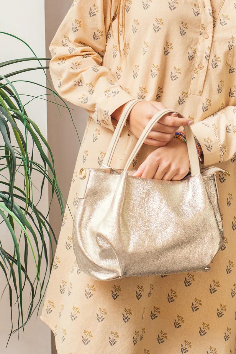 Sac à main CLELIA METAL - Doré