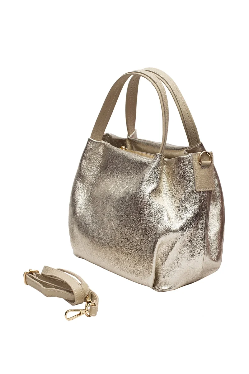 Sac à main CLELIA METAL - Doré – Image 6