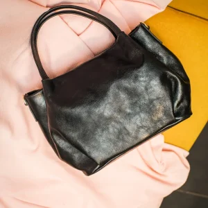 Sac à main CLELIA METAL - Noir métal