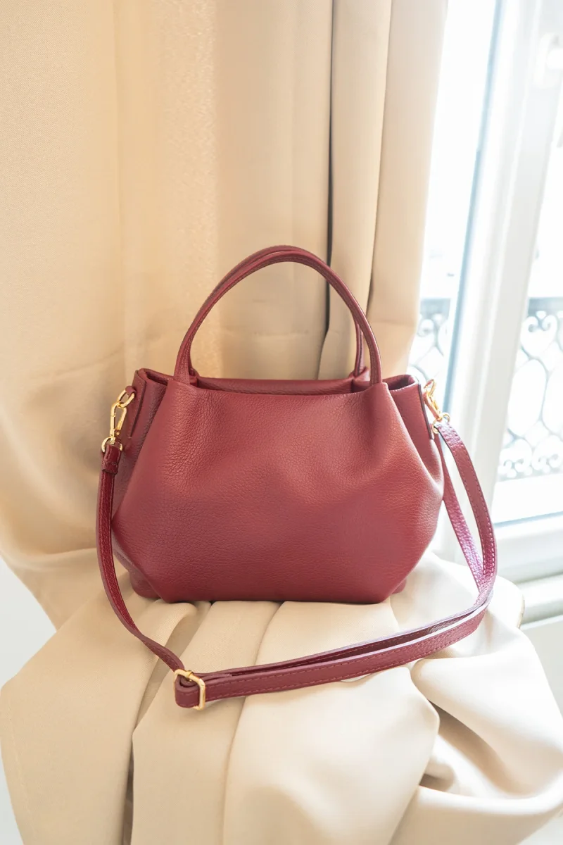 Sac à main CLELIA - Bordeaux – Image 4