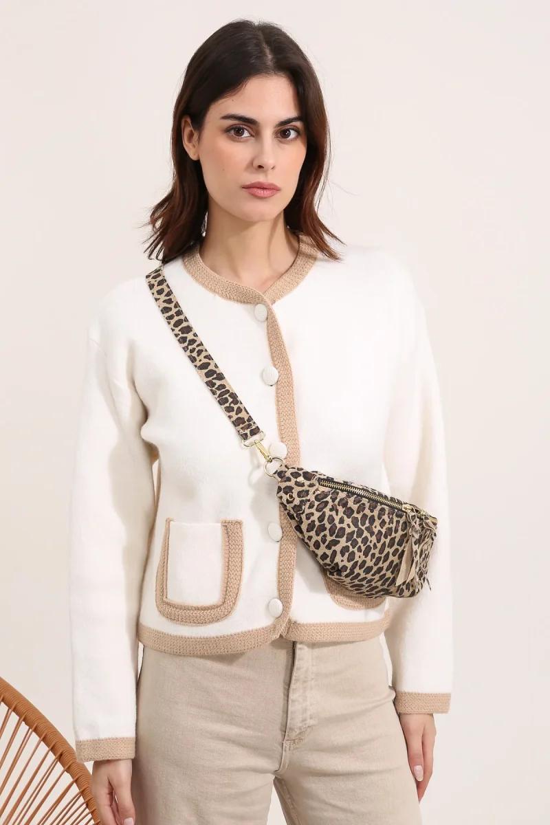 Sac NELLY LEOPARD - Taupe – Image 3