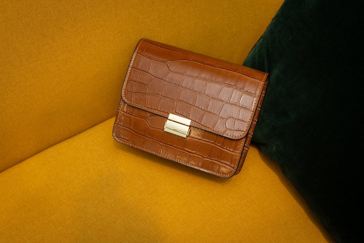 Sac MILENA CROCO - Camel – Image 5