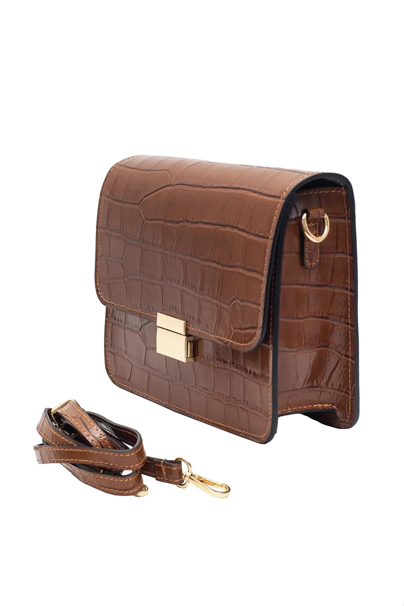Sac MILENA CROCO - Camel – Image 7