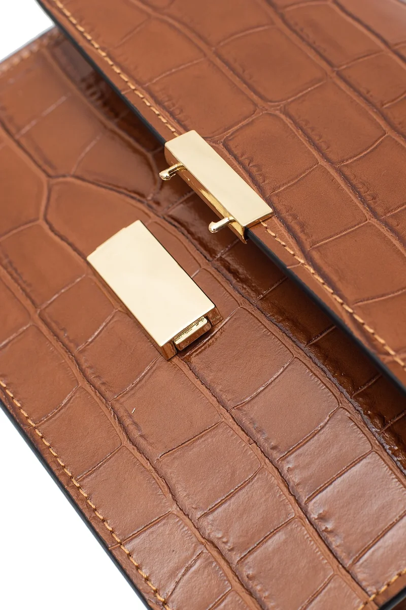 Sac MILENA CROCO - Camel – Image 9