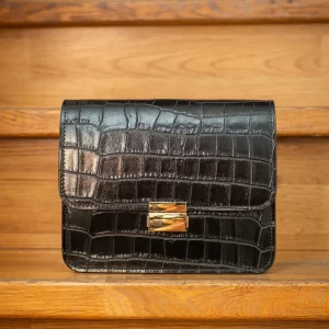 Sac MILENA CROCO - Noir