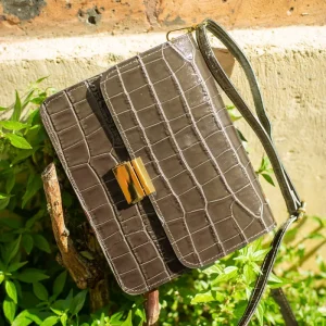 Sac MILENA CROCO - Taupe