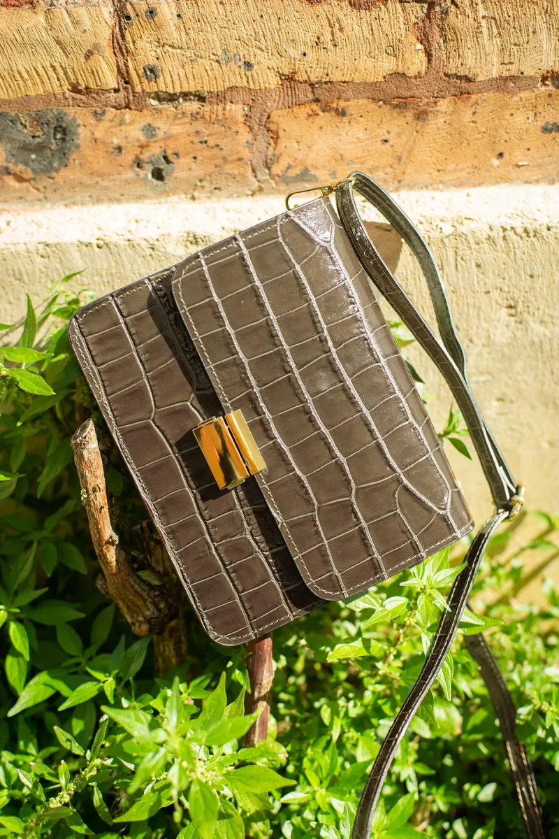 Sac MILENA CROCO - Taupe – Image 2