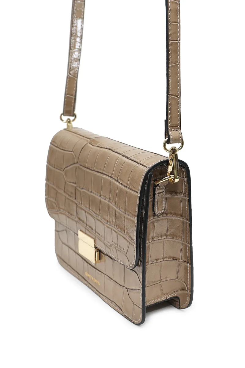 Sac MILENA CROCO - Taupe – Image 4